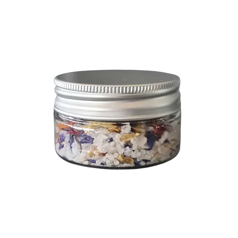 100 ml pet cristal jar with aluminum cap
