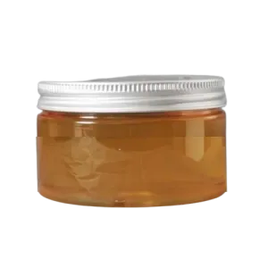 50 ml cristal pet jar with aluminum cap