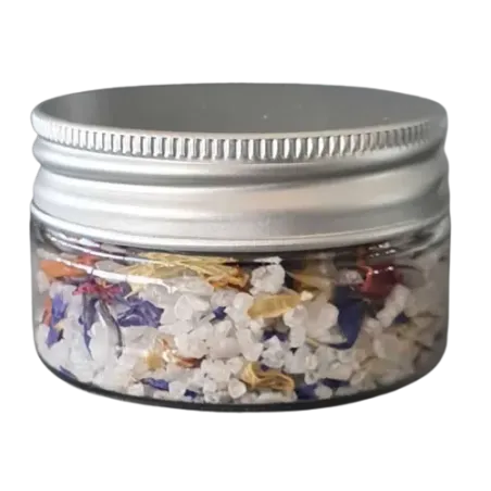 Cristal jar in pet 200 ml aluminium cover