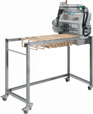 Heated vibrating knife uncapping machine complete with support frame
