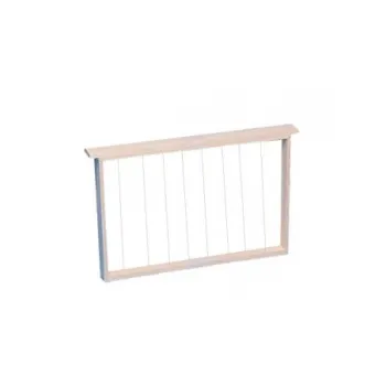 Ruche d.b. 10 cube en nid d'abeille fond seul filet anti-varroa fixe - avec 10 cadres de nidification