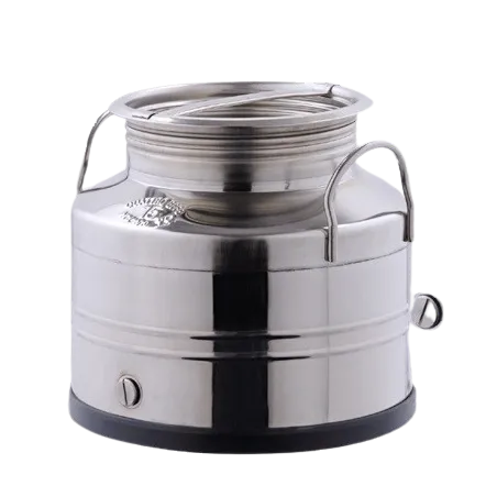 Stainless steel oil container with screw cap 15 L