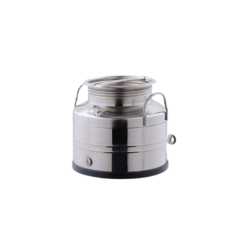 Stainless steel oil container with screw cap 10 L