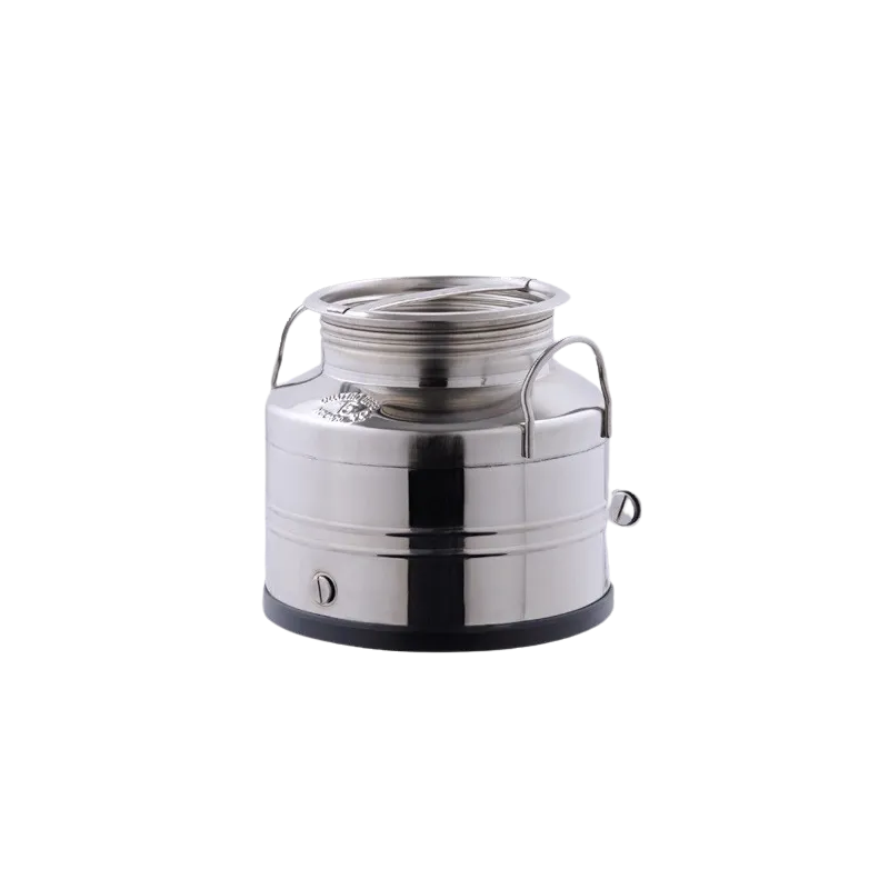 Stainless steel oil container with screw cap 20 lt