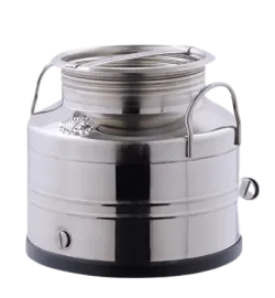 Stainless steel oil container with screw cap 20 lt