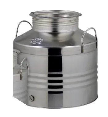 Stainless oil container with screw cap - 25 l