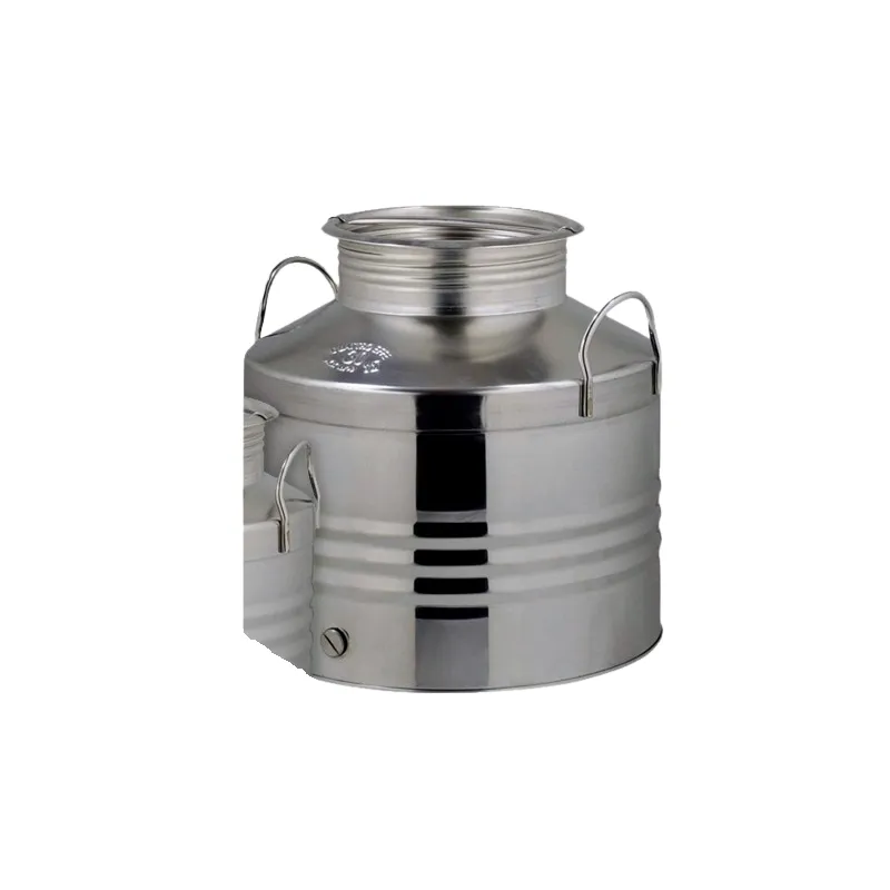 Stainless oil container with screw cap - 25 l