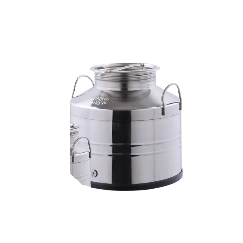 Stainless steel container for oil with screw cap - 25 L
