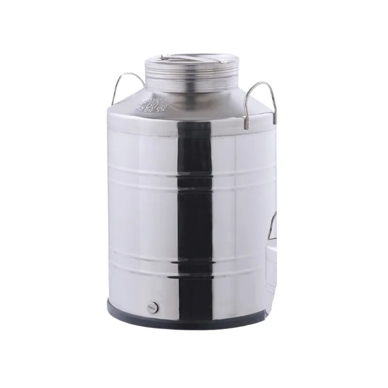 Stainless oil drum container with screw cap 50 l