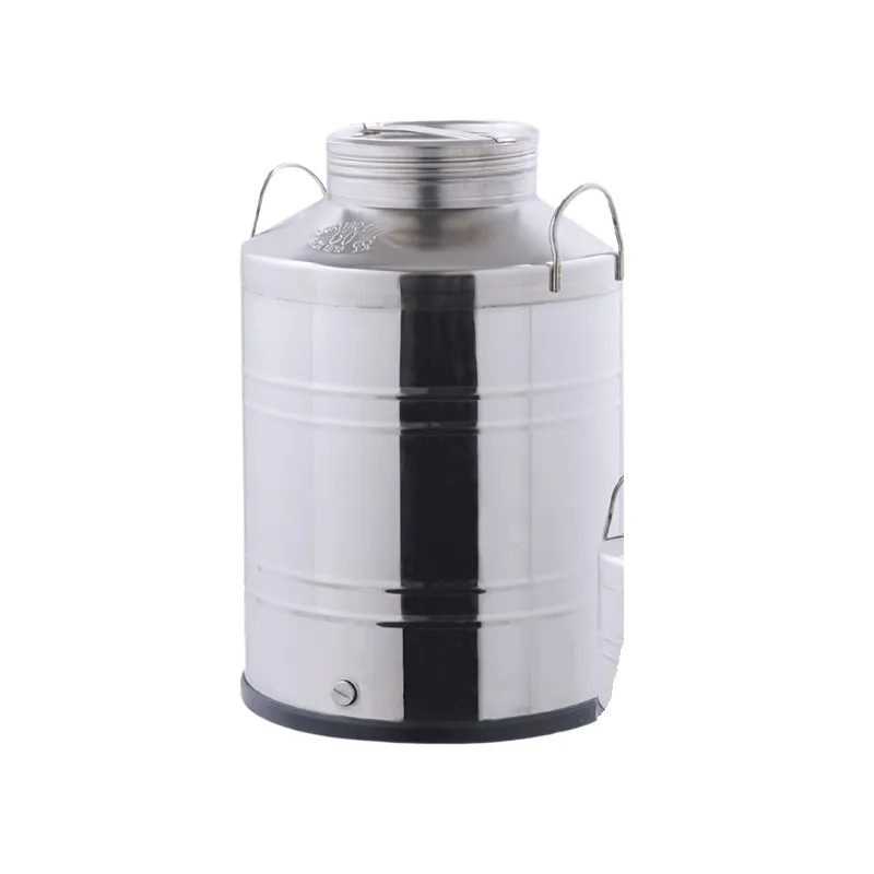 Stainless steel container for oil with screw cap - 50 L