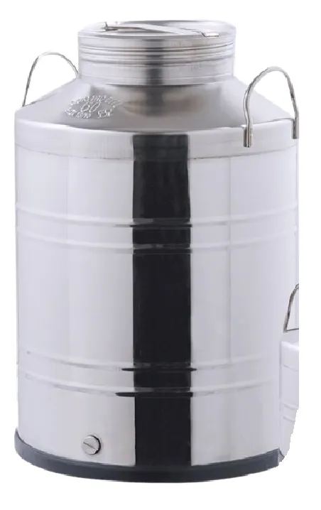 Ölbehälter aus Edelstahl mit Schraubverschluss 75 L