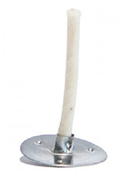 WAXED WICK WITH TIN FOR TEALIGHTS (WEAVE 3 X 10 – 30 THREADS)