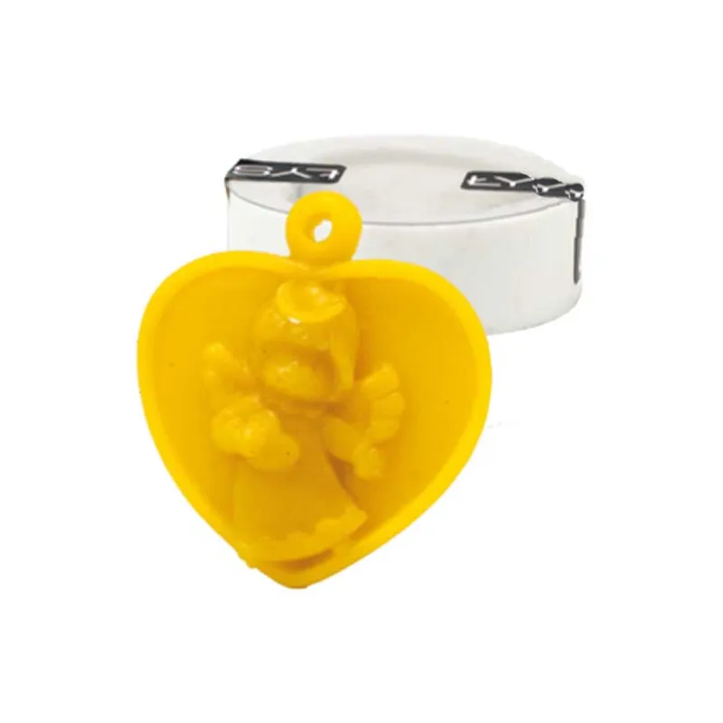 Silicone MOLD for candle with LITTLE ANGEL HEART - PENDANT