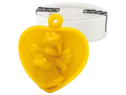 Stampo in silicone per candela angioletto con cuore - ciondolo