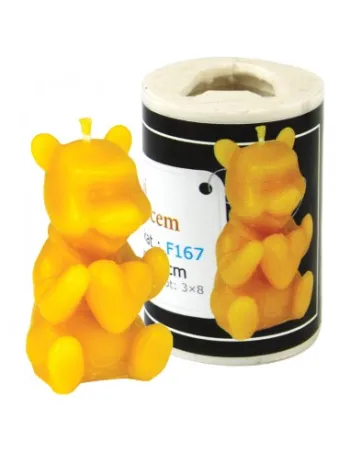 Silicone mold for bear candle with heart