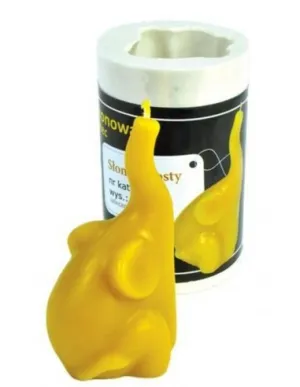 Stampo in silicone per candela con elefante