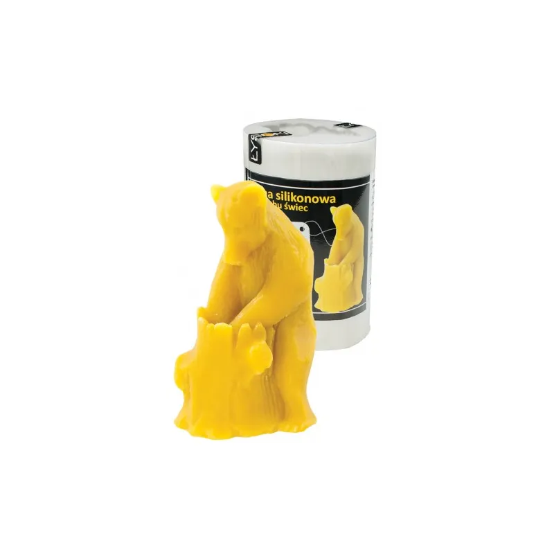 Stampo in silicone per candela con orso con miele Stampo in silicone per candela con orso con miele