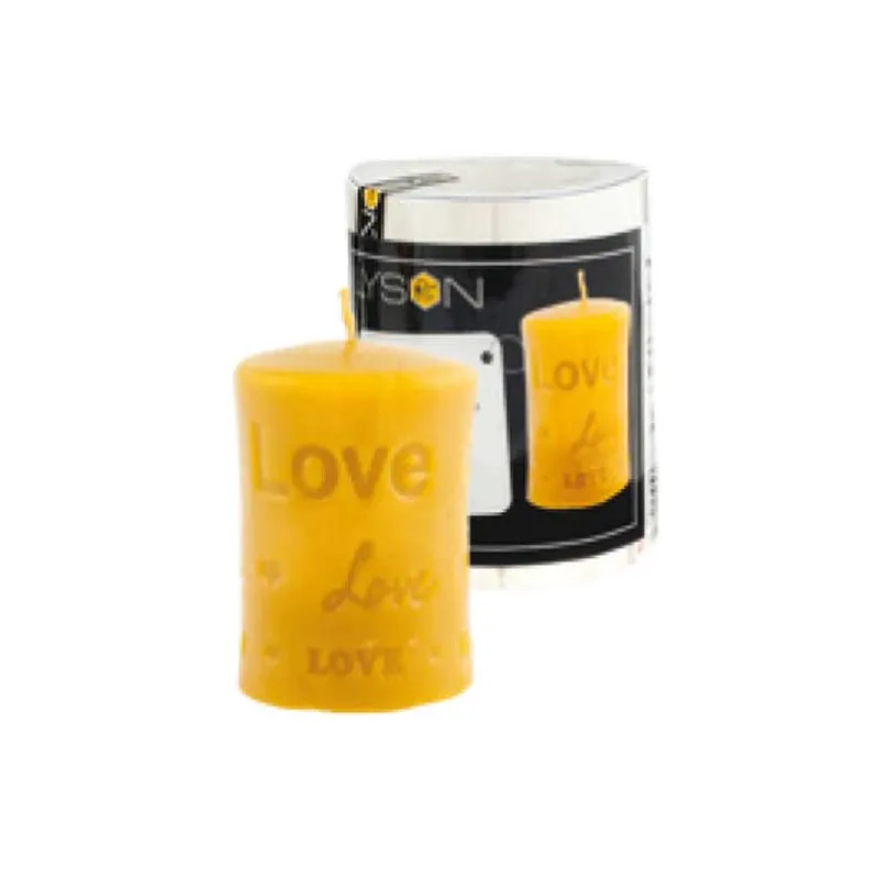 Silicone mold for "LOVE" cylinder candle