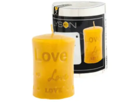 Silicone mold for "LOVE" cylinder candle