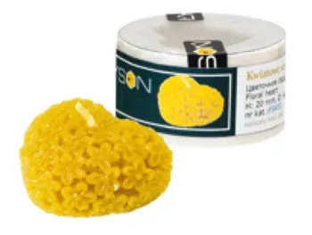 Stampo in silicone per candela cuore con fiori