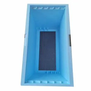 Set arnia d.b. da 6 favi in polistirolo azzurro senza fondo