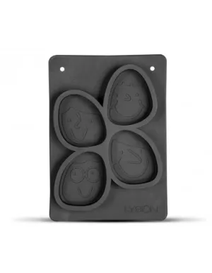 Silicone soap mold - ovals with smiles