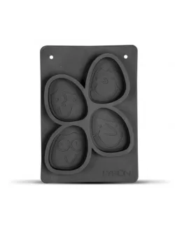 Silicone soap mold - ovals with smiles