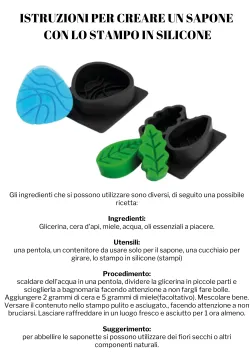Instructions for creating soap with the silicone mold