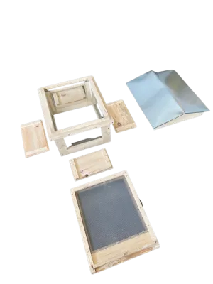 Beobachtungsbeute D.B. Würfel 10 Waben mit Glas - nur Brutraum