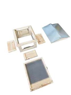 d.b. observation beehive cube 10 frames with glass - nest only