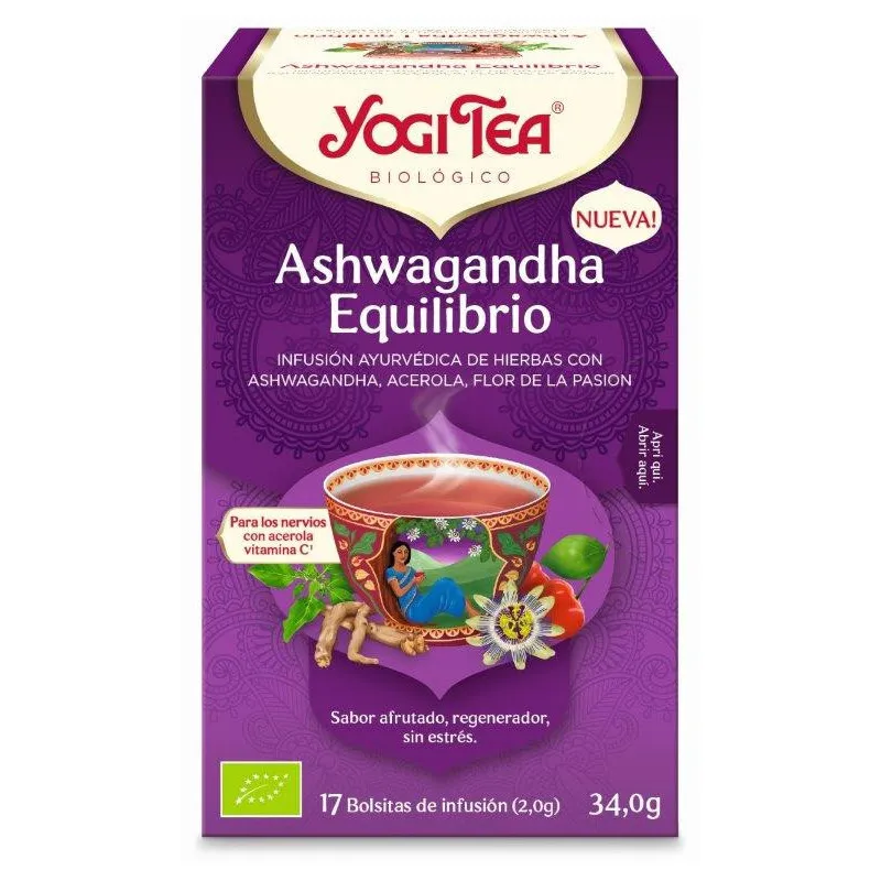 Bio ashwagandha balance aufguss - 17 filter - yogi tee