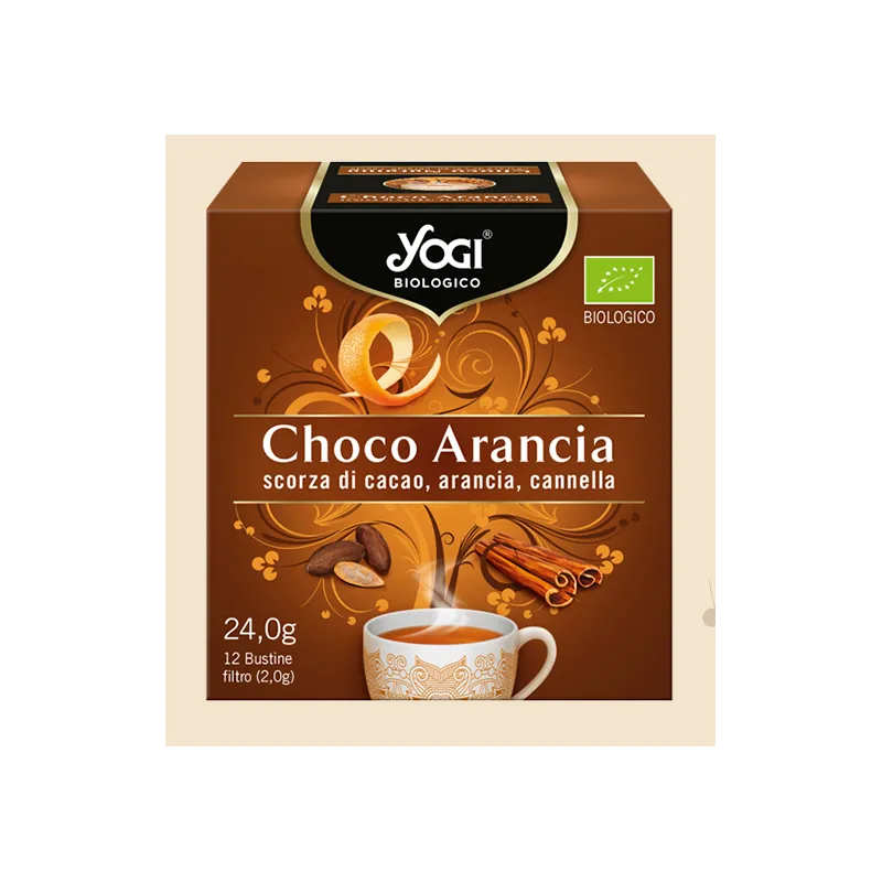 Infuso bio "choco arancia" -  yogi tea  12 filtri