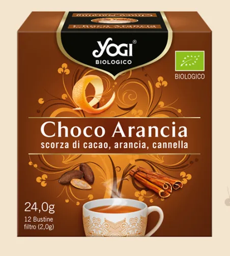 Infuso bio "choco arancia" -  yogi tea  12 filtri