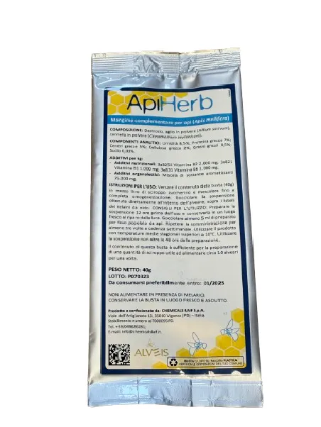 Apiherb 40 g - mangime complementare per famiglie di api