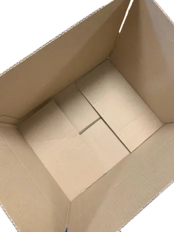 Brown cardboard box for 12 1 kg jars honey