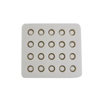 Silicone mold for production of 20 wax domes