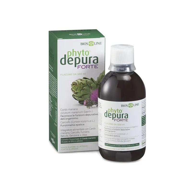 PhytoDepura Forte - integratore alimentare depurativo - 500 ml