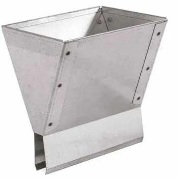 Steel funnel for pocket feeders