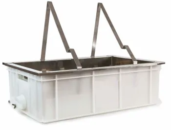 Table de désoperculation de bureau, réservoir en plastique alimentaire 600x400x180 mm