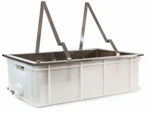 Mesa de desoperculación de sobremesa, depósito de plástico alimentario 600x400x180 mm