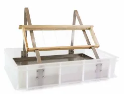 Pupitre de débouchage en plastique pour table, avec réservoir alimentaire en plastique 600x400x130 mm