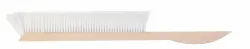 Economical brush with plastic bristle and wooden handle