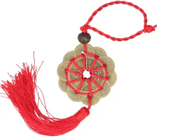 Unendlicher knoten feng shui münzen