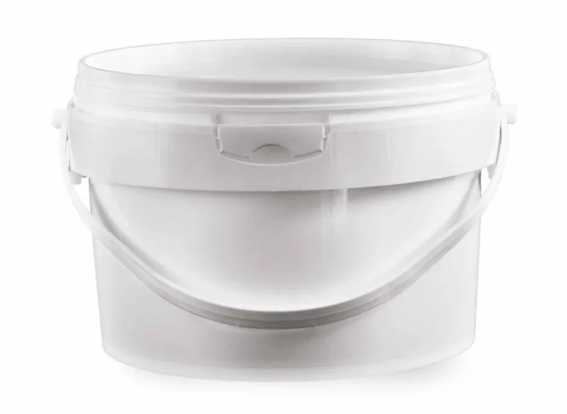 Latta rotonda in plastica per 5 kg di miele Latta rotonda in plastica per 5 kg di miele