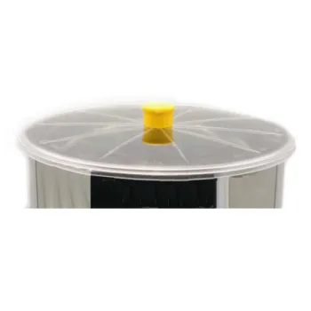 Madurador de miel de acero inoxidable de 50 kg con grifo pasante de plástico