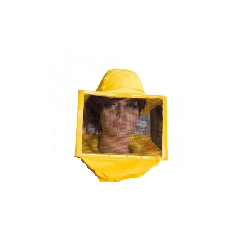 Square beekeeper mask with elastic band for sausage neck Square beekeeper mask with elastic band for sausage neck