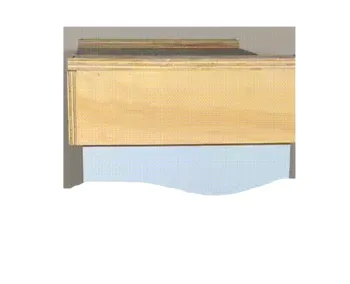 Coperchio in legno con rete per trasporto arnia d.b. da 6 favi