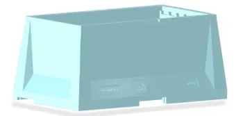 Honey super langstroth 6-frame polystyrene honeycombs