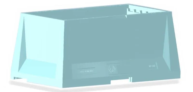 Honigraum aus Polystyrol für 6-Waben-Langstroth-Beute