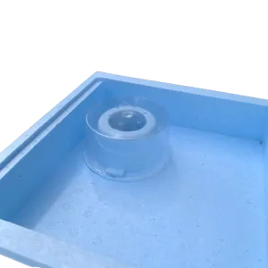 Polystyrene cover feeder split in two for 6-frame d.b. beehives
